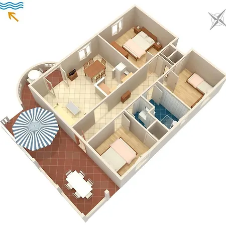 Appartamento By The Sea Splitska, Brac - 2923 Postira