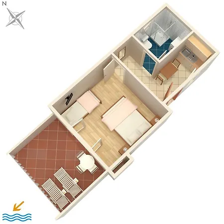 By The Sea Splitska, Brac - 2923 Appartamento Postira